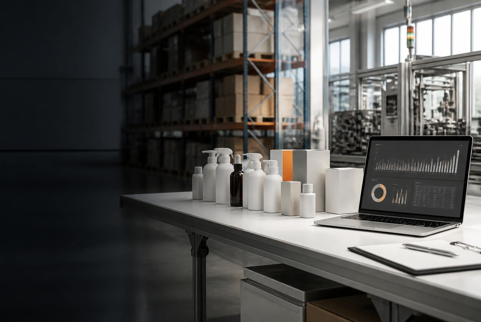Produkte eines Herstellers neben einer datenbasierten Amazon-Auswertung